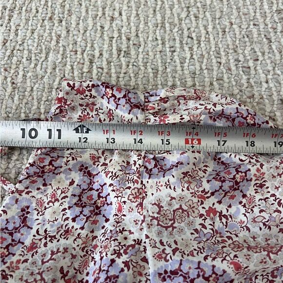 J.CrewPuff-sleeve V-neck top in Ratti paisley garden NWT - Picture 11 of 16